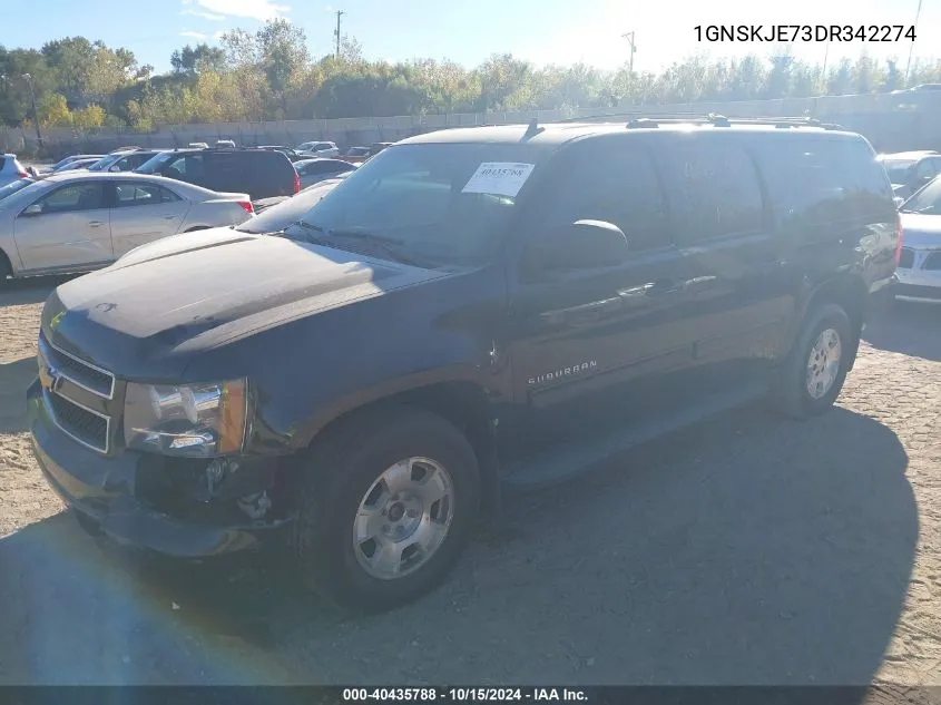 2013 Chevrolet Suburban 1500 Lt VIN: 1GNSKJE73DR342274 Lot: 40435788