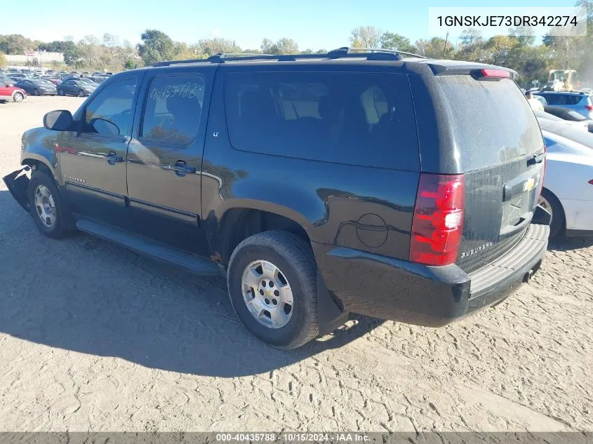 2013 Chevrolet Suburban 1500 Lt VIN: 1GNSKJE73DR342274 Lot: 40435788