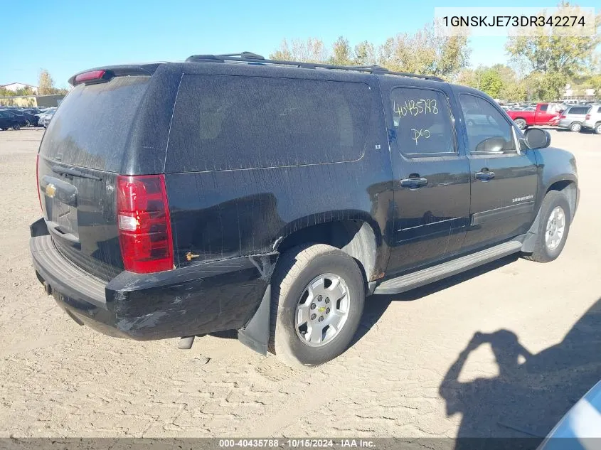 2013 Chevrolet Suburban 1500 Lt VIN: 1GNSKJE73DR342274 Lot: 40435788