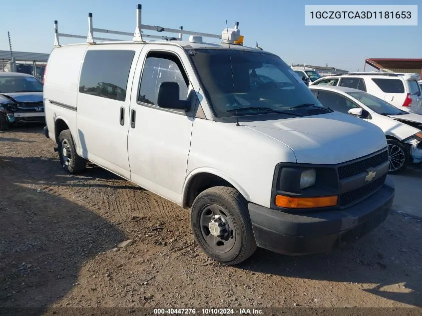 2013 Chevrolet Express 3500 Work Van VIN: 1GCZGTCA3D1181653 Lot: 40447276