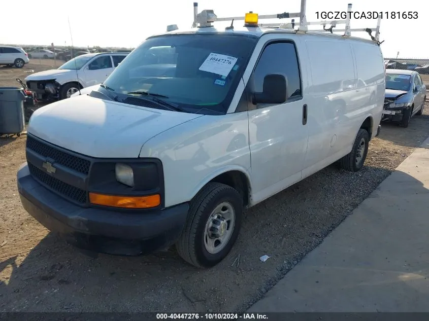 2013 Chevrolet Express 3500 Work Van VIN: 1GCZGTCA3D1181653 Lot: 40447276