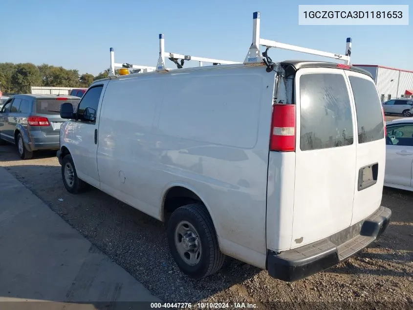 2013 Chevrolet Express 3500 Work Van VIN: 1GCZGTCA3D1181653 Lot: 40447276