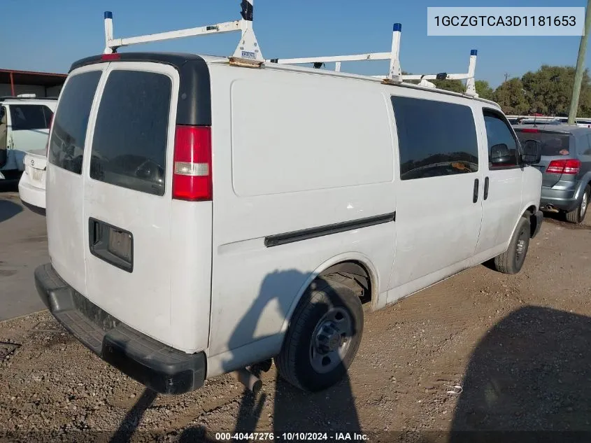 2013 Chevrolet Express 3500 Work Van VIN: 1GCZGTCA3D1181653 Lot: 40447276