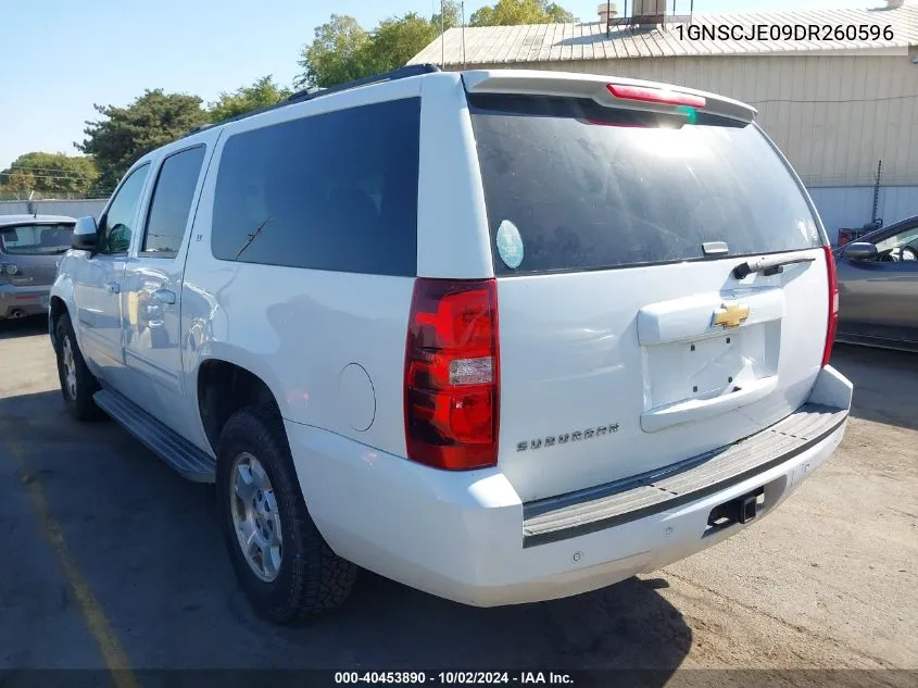 1GNSCJE09DR260596 2013 Chevrolet Suburban 1500 Lt