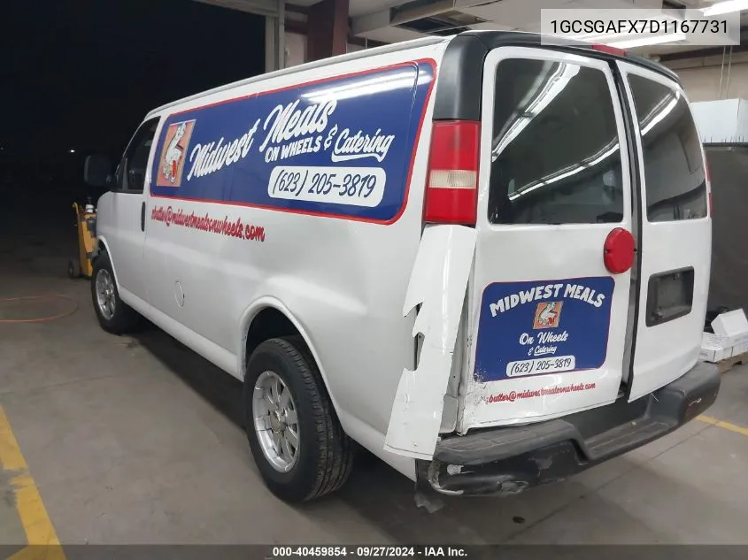 2013 Chevrolet Express VIN: 1GCSGAFX7D1167731 Lot: 40459854