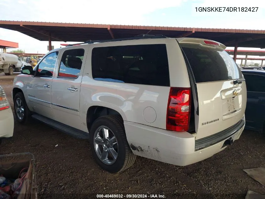 2013 Chevrolet Suburban 1500 K1500 Ltz VIN: 1GNSKKE74DR182427 Lot: 40469032