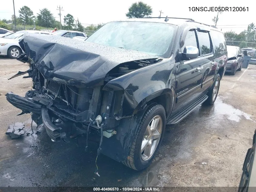 2013 Chevrolet Suburban 1500 Lt VIN: 1GNSCJE05DR120061 Lot: 40496570