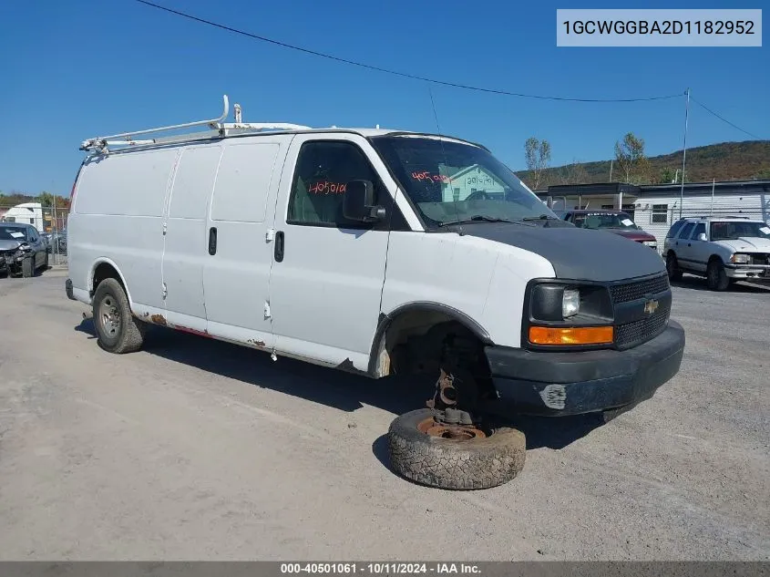 1GCWGGBA2D1182952 2013 Chevrolet Express 2500 Work Van