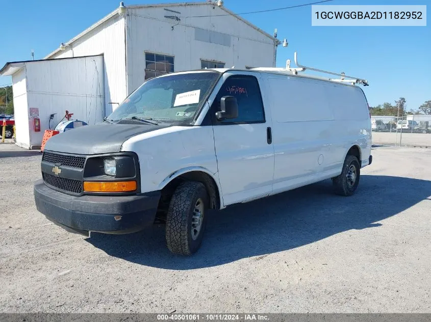 1GCWGGBA2D1182952 2013 Chevrolet Express 2500 Work Van