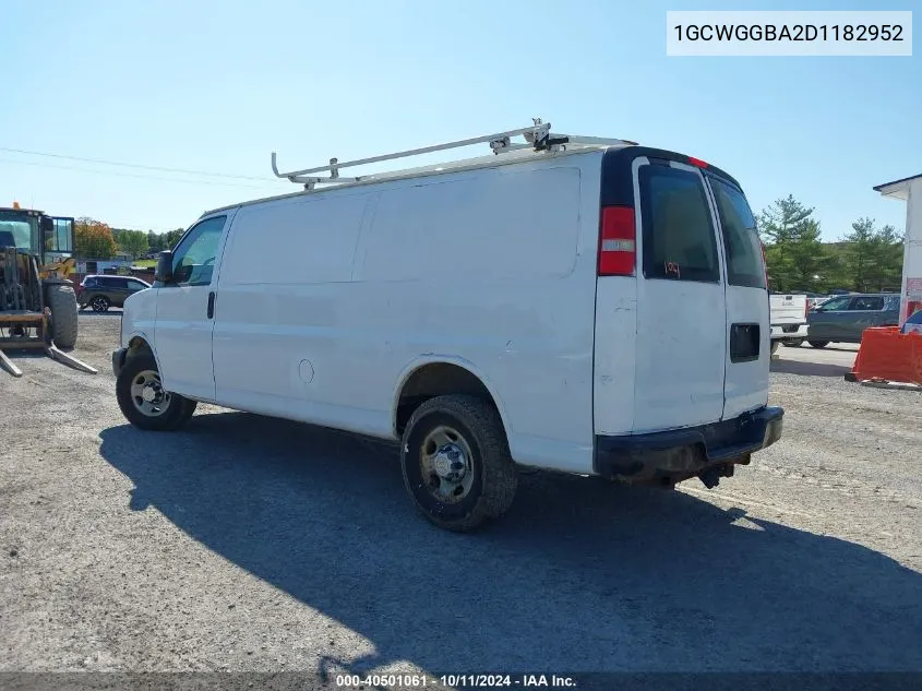 1GCWGGBA2D1182952 2013 Chevrolet Express 2500 Work Van