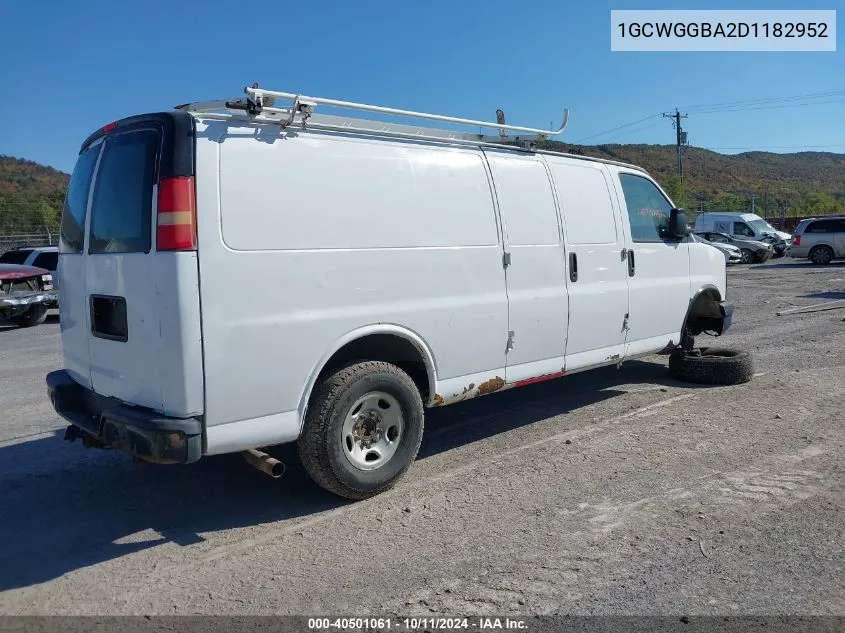 2013 Chevrolet Express 2500 Work Van VIN: 1GCWGGBA2D1182952 Lot: 40501061