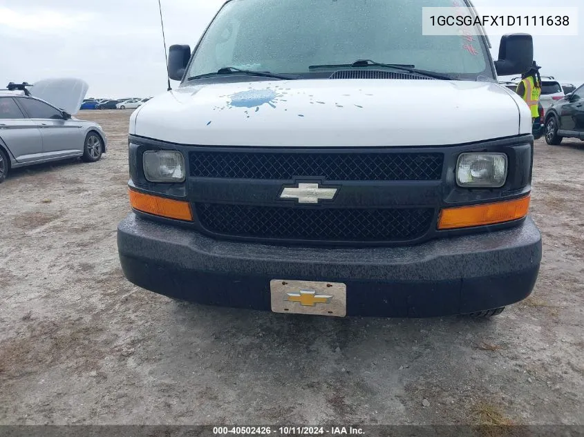 1GCSGAFX1D1111638 2013 Chevrolet Express 1500 Work Van