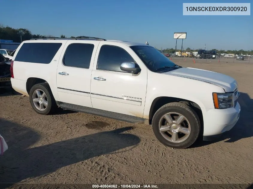 1GNSCKE0XDR300920 2013 Chevrolet Suburban 1500 Ltz