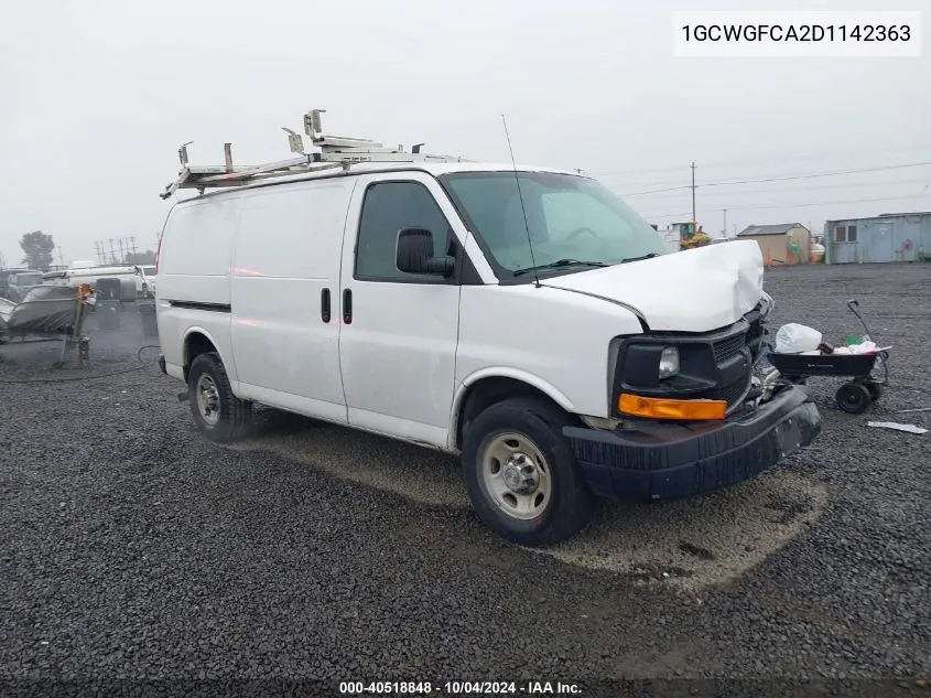 2013 Chevrolet Express 2500 Work Van VIN: 1GCWGFCA2D1142363 Lot: 40518848