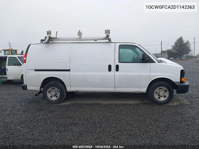 1GCWGFCA2D1142363 2013 Chevrolet Express 2500 Work Van