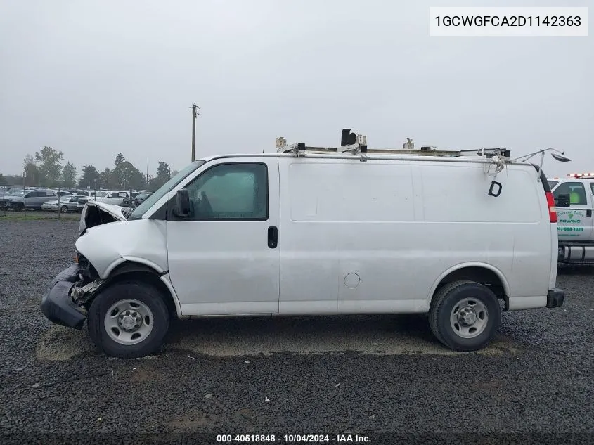 2013 Chevrolet Express 2500 Work Van VIN: 1GCWGFCA2D1142363 Lot: 40518848