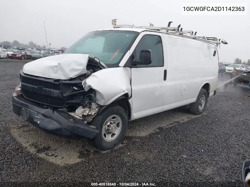 1GCWGFCA2D1142363 2013 Chevrolet Express 2500 Work Van