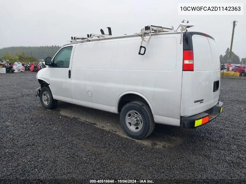 1GCWGFCA2D1142363 2013 Chevrolet Express 2500 Work Van