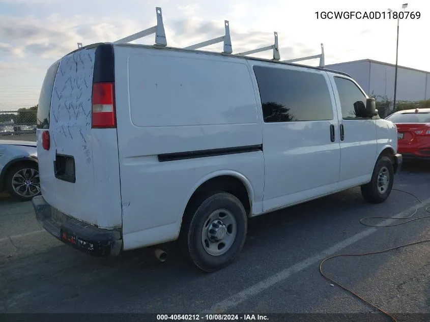 2013 Chevrolet Express VIN: 1GCWGFCA0D1180769 Lot: 40540212