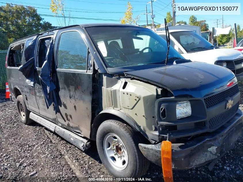 2013 Chevrolet Express G2500 Ls VIN: 1GAWGPFGXD1150077 Lot: 40563010