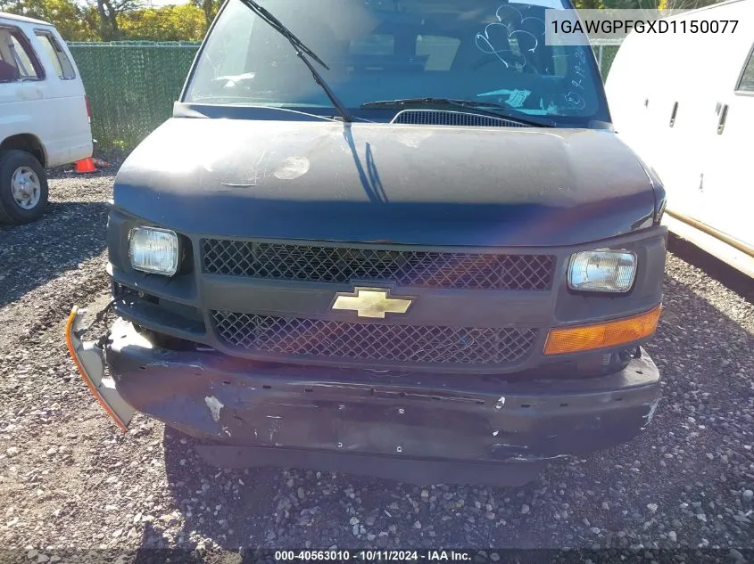 2013 Chevrolet Express G2500 Ls VIN: 1GAWGPFGXD1150077 Lot: 40563010