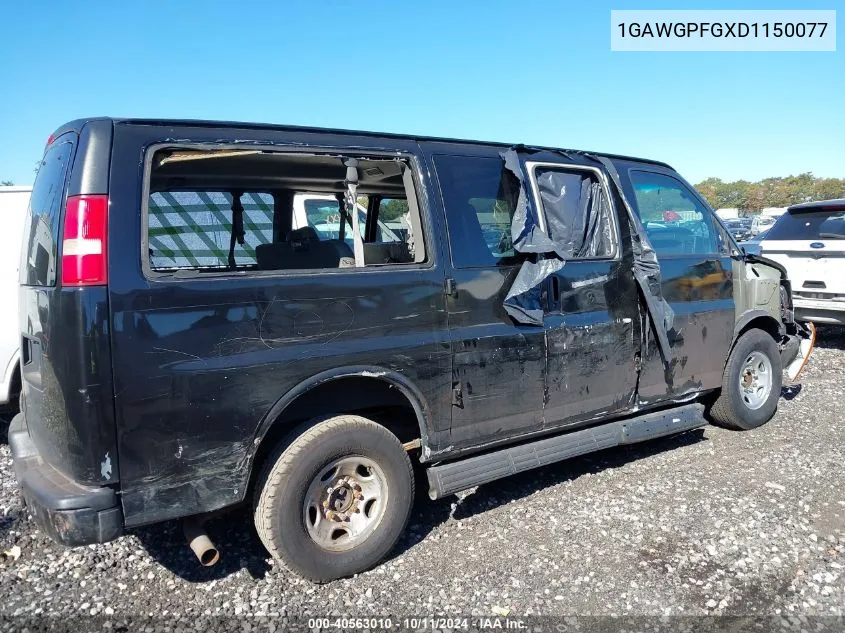 2013 Chevrolet Express G2500 Ls VIN: 1GAWGPFGXD1150077 Lot: 40563010