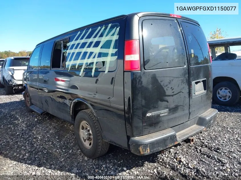 2013 Chevrolet Express G2500 Ls VIN: 1GAWGPFGXD1150077 Lot: 40563010