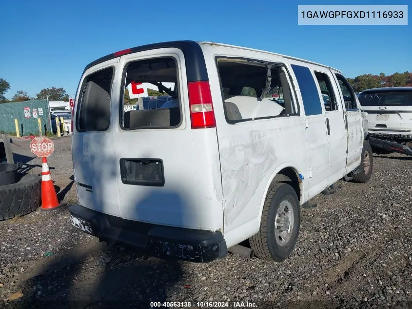 1GAWGPFGXD1116933 2013 Chevrolet Express 2500 Ls