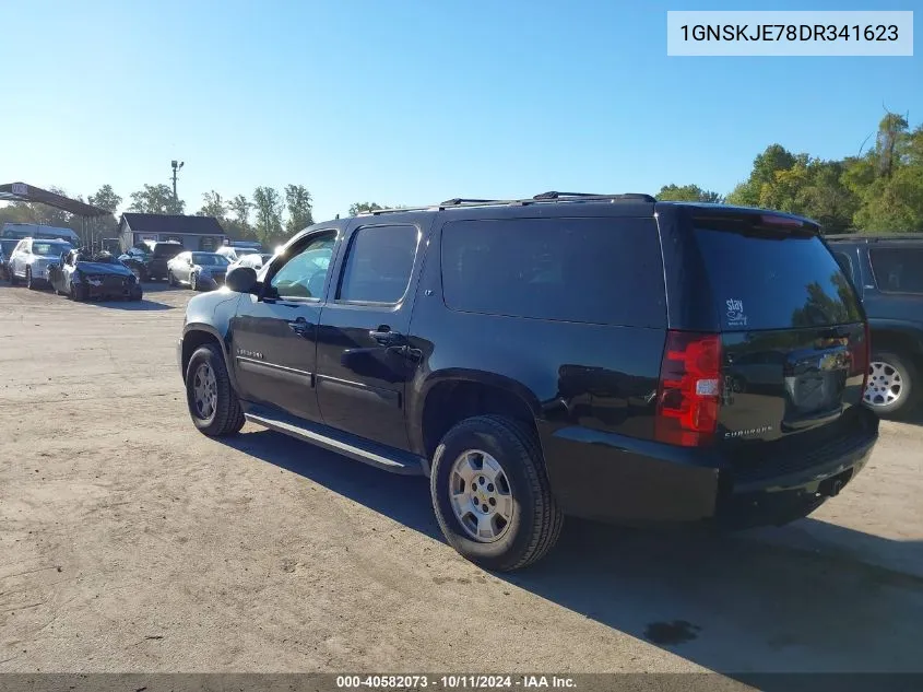 2013 Chevrolet Suburban 1500 Lt VIN: 1GNSKJE78DR341623 Lot: 40582073