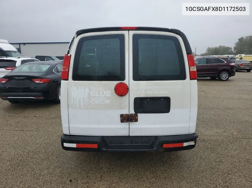 2013 Chevrolet Express 1500 Work Van VIN: 1GCSGAFX8D1172503 Lot: 40588905