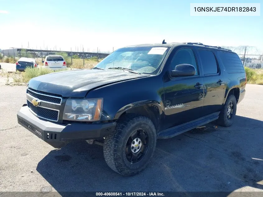 2013 Chevrolet Suburban 1500 Lt VIN: 1GNSKJE74DR182843 Lot: 40608541