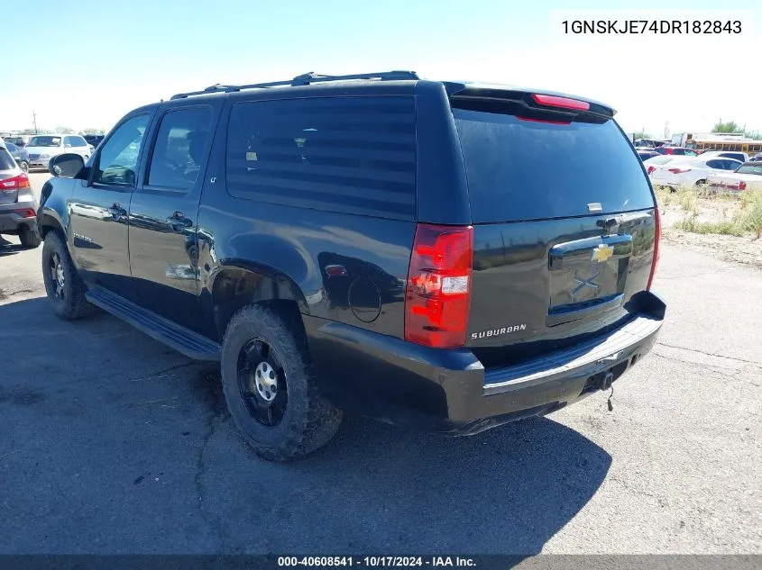 2013 Chevrolet Suburban 1500 Lt VIN: 1GNSKJE74DR182843 Lot: 40608541