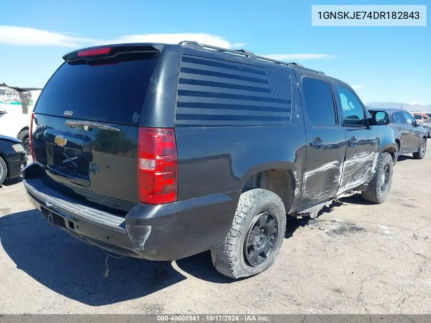 2013 Chevrolet Suburban 1500 Lt VIN: 1GNSKJE74DR182843 Lot: 40608541