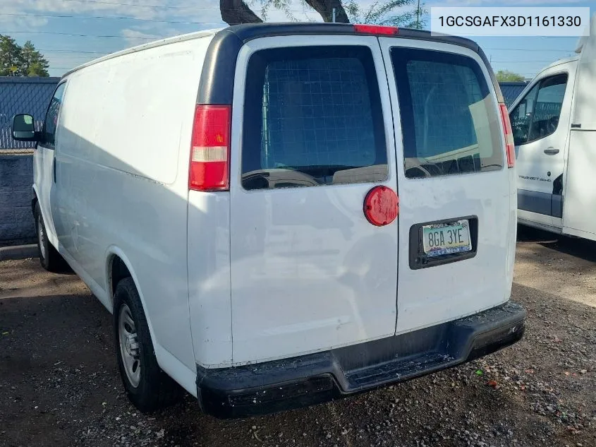 2013 Chevrolet Express 1500 Work Van VIN: 1GCSGAFX3D1161330 Lot: 40613794