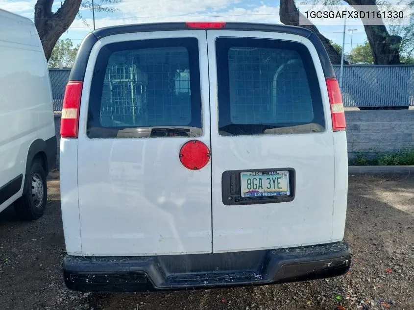 2013 Chevrolet Express 1500 Work Van VIN: 1GCSGAFX3D1161330 Lot: 40613794