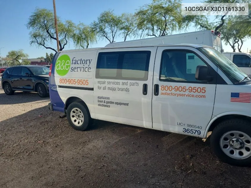 1GCSGAFX3D1161330 2013 Chevrolet Express 1500 Work Van