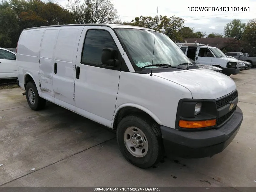 2013 Chevrolet Express 2500 Work Van VIN: 1GCWGFBA4D1101461 Lot: 40616541