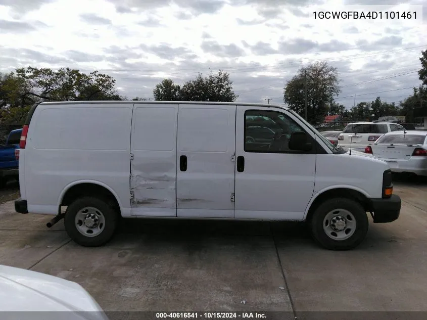 2013 Chevrolet Express 2500 Work Van VIN: 1GCWGFBA4D1101461 Lot: 40616541