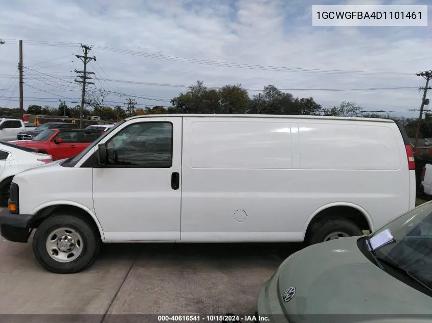 2013 Chevrolet Express 2500 Work Van VIN: 1GCWGFBA4D1101461 Lot: 40616541