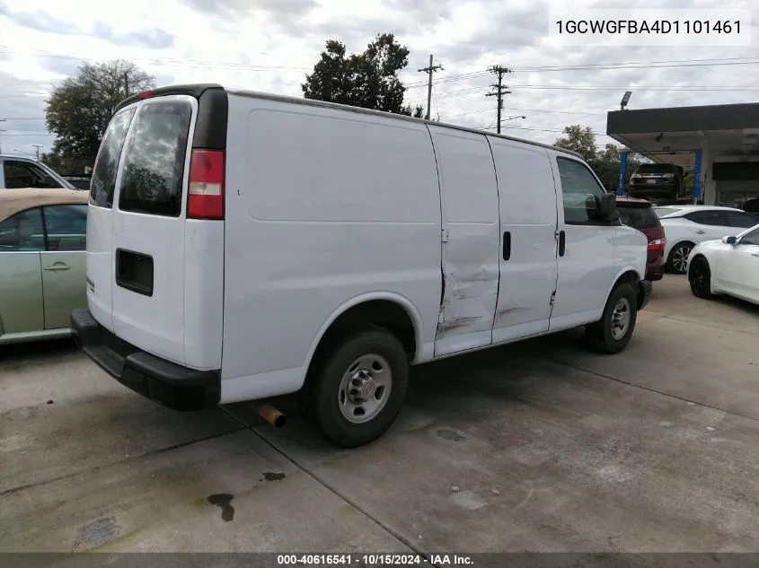 2013 Chevrolet Express 2500 Work Van VIN: 1GCWGFBA4D1101461 Lot: 40616541