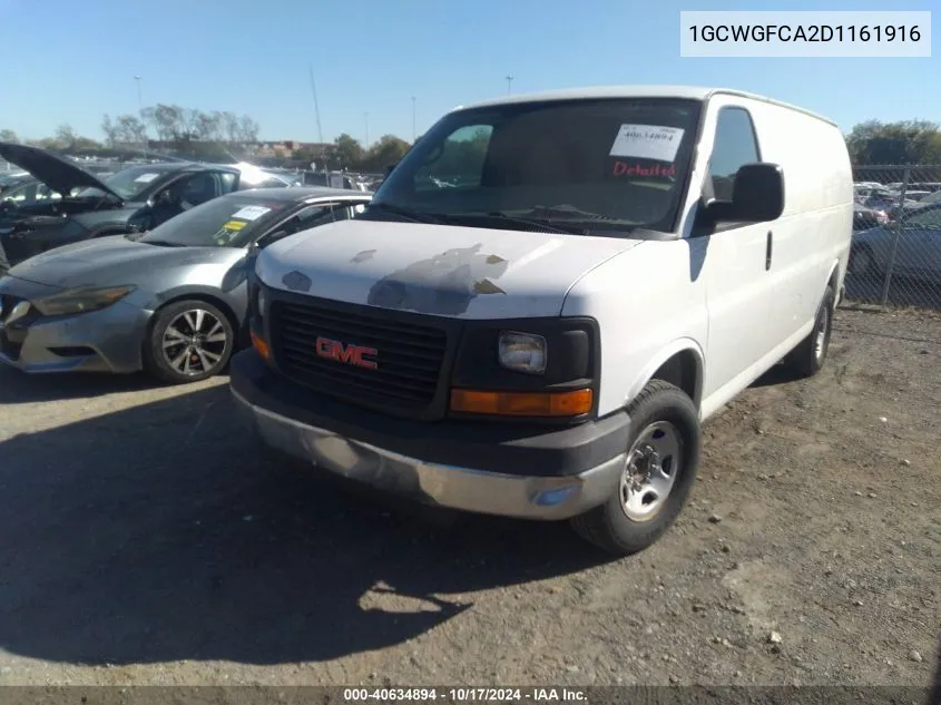 2013 Chevrolet Express 2500 Work Van VIN: 1GCWGFCA2D1161916 Lot: 40634894