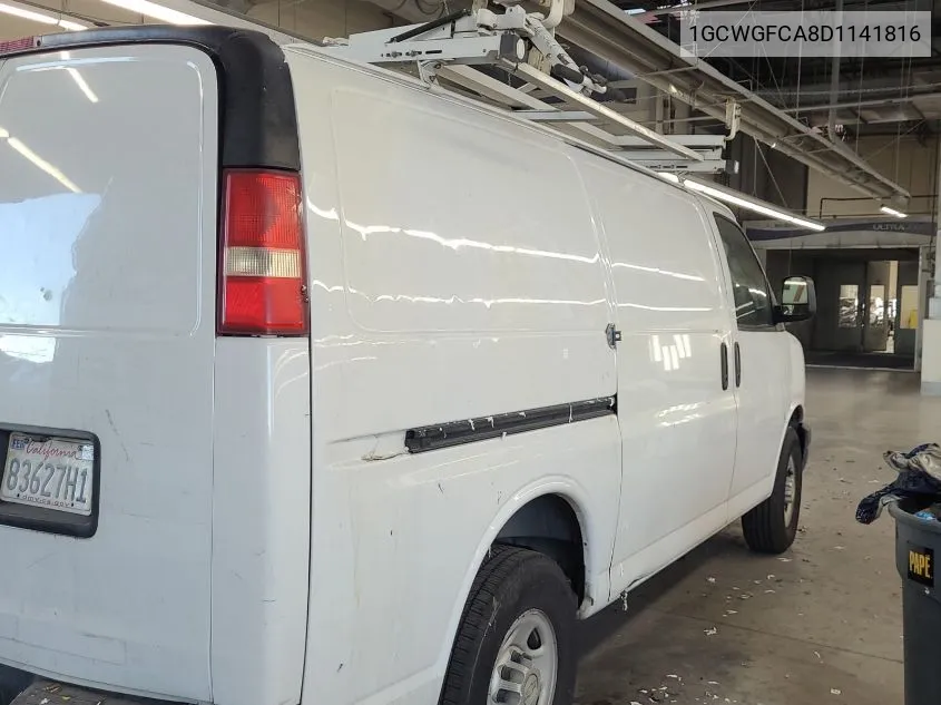 1GCWGFCA8D1141816 2013 Chevrolet Express 2500 Work Van