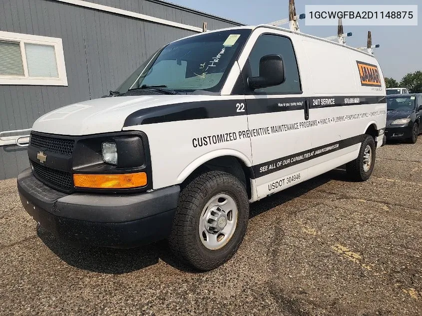 2013 Chevrolet Express 2500 Work Van VIN: 1GCWGFBA2D1148875 Lot: 40659367