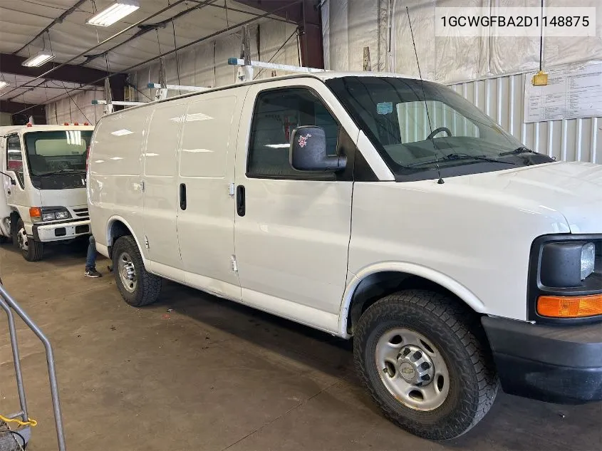 2013 Chevrolet Express 2500 Work Van VIN: 1GCWGFBA2D1148875 Lot: 40659367