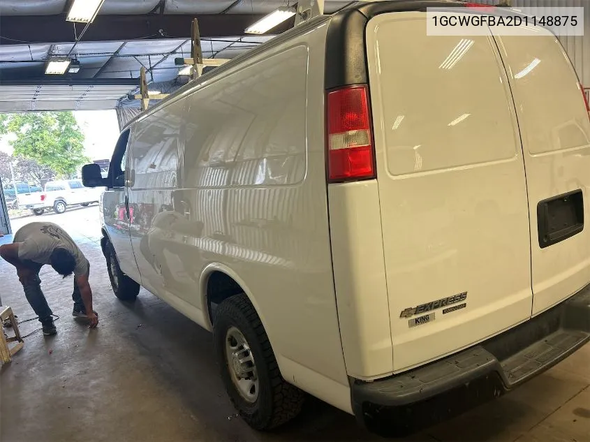 1GCWGFBA2D1148875 2013 Chevrolet Express 2500 Work Van