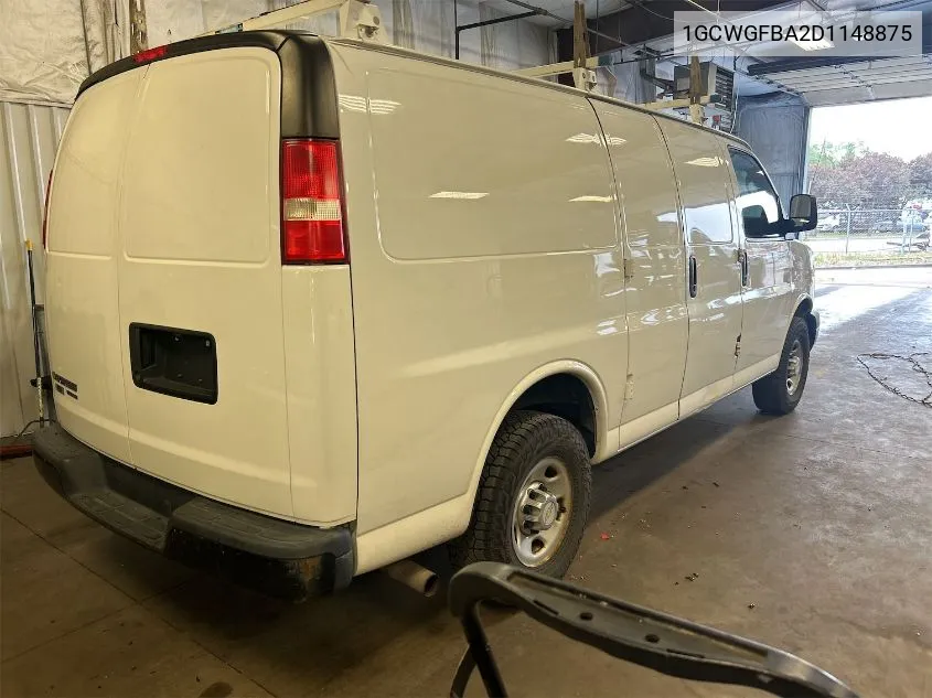 2013 Chevrolet Express 2500 Work Van VIN: 1GCWGFBA2D1148875 Lot: 40659367