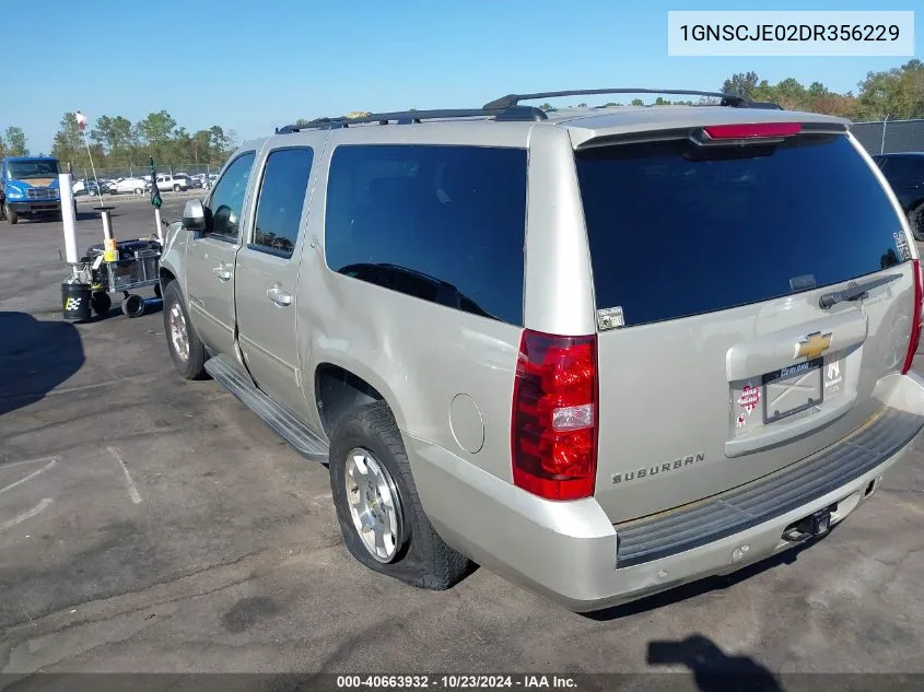 1GNSCJE02DR356229 2013 Chevrolet Suburban 1500 Lt