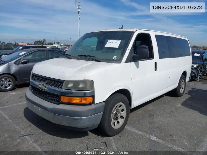 2013 Chevrolet Express 1500 Lt VIN: 1GNSGCF4XD1107273 Lot: 40669121