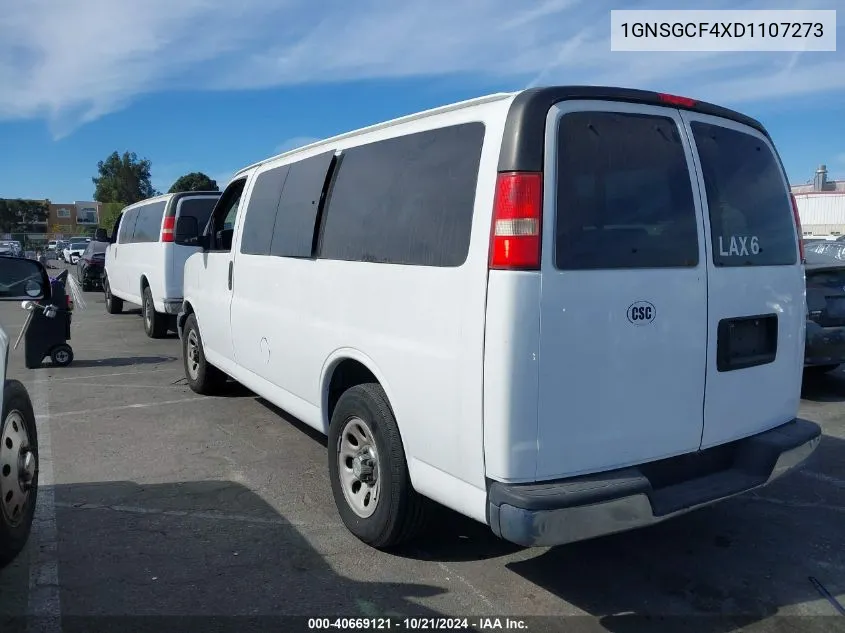 2013 Chevrolet Express 1500 Lt VIN: 1GNSGCF4XD1107273 Lot: 40669121