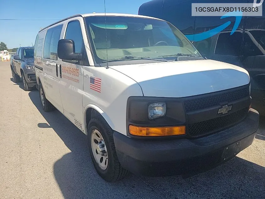 2013 Chevrolet Express G1500 VIN: 1GCSGAFX8D1156303 Lot: 40712017